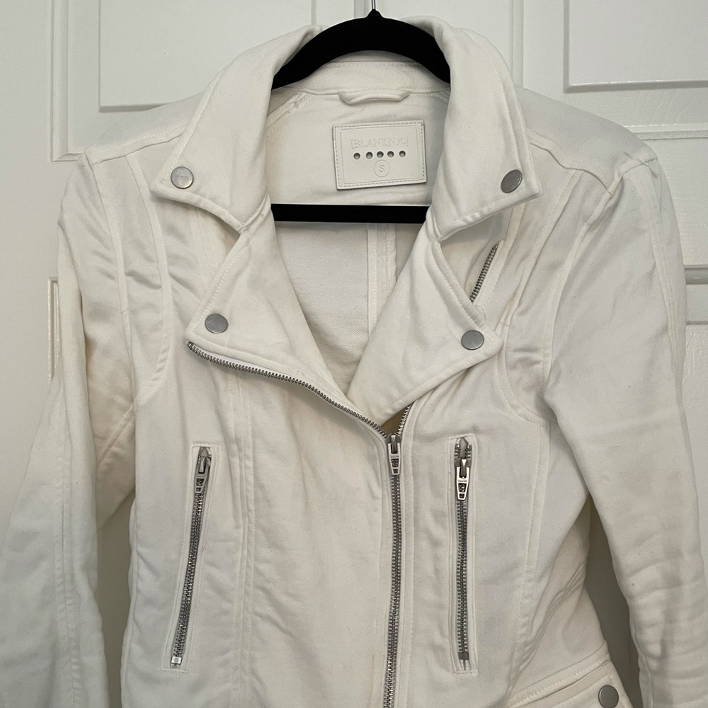 White Moto Jacket BlankNYC